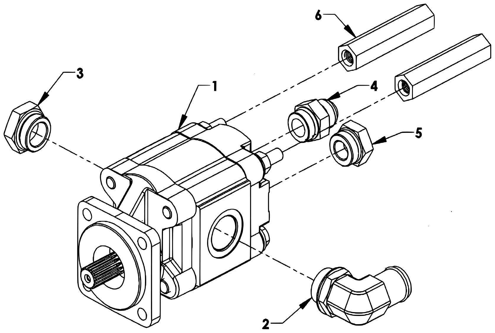 Chevron Series 20 LCG Gen 2 (2025 manual) Direct Mount Pump - 24 GPM diagram