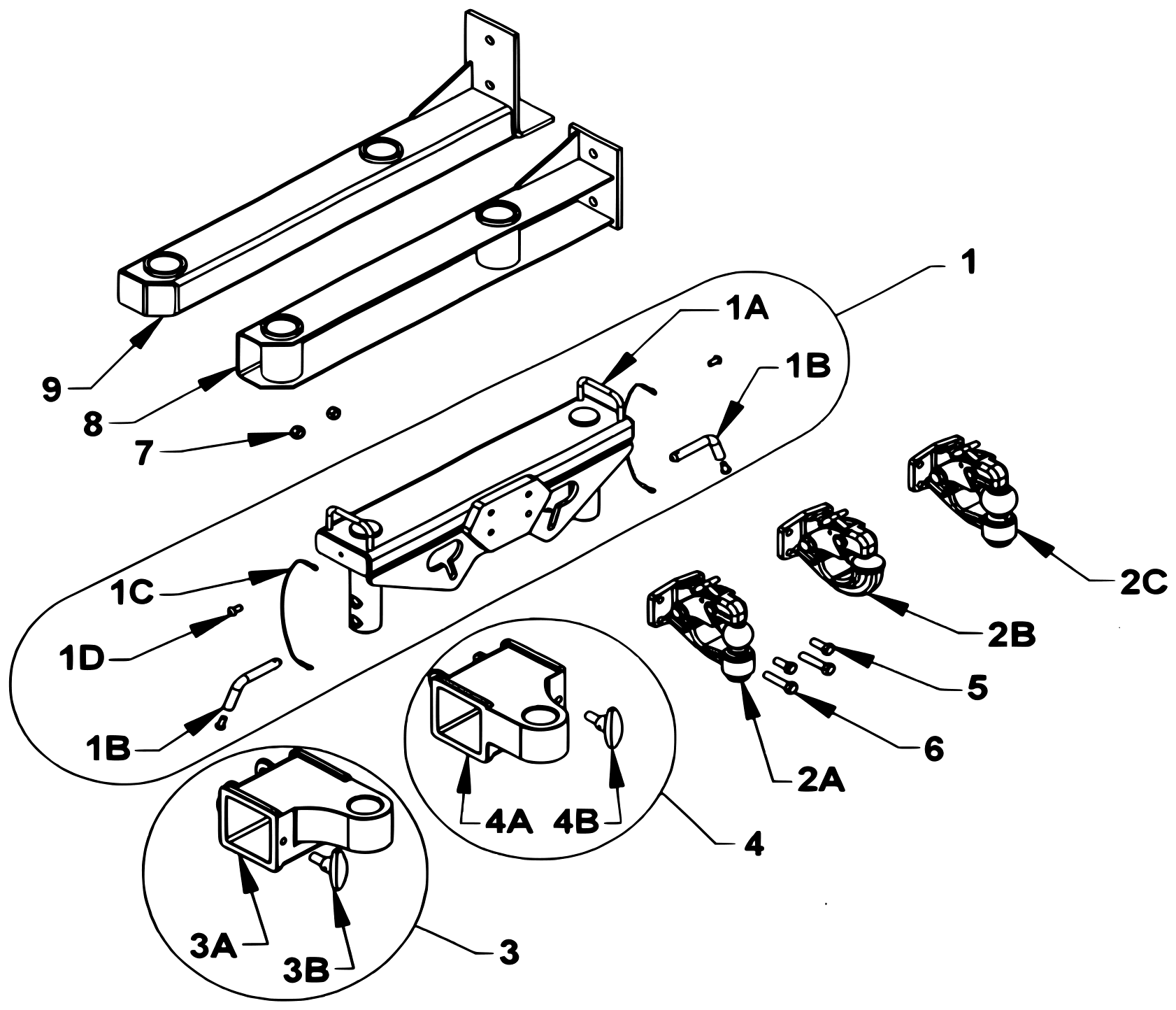 Chevron Series 20 LCG Gen 2 (2025 manual) Pintle Attachment Group diagram
