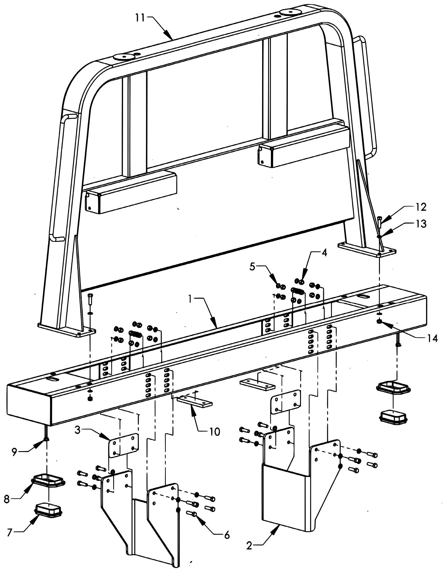 Chevron Series 20 LCG Gen 2 (2025 manual) Frame Mounted Pylon - 0940455-102 - LCG Base Assembly diagram
