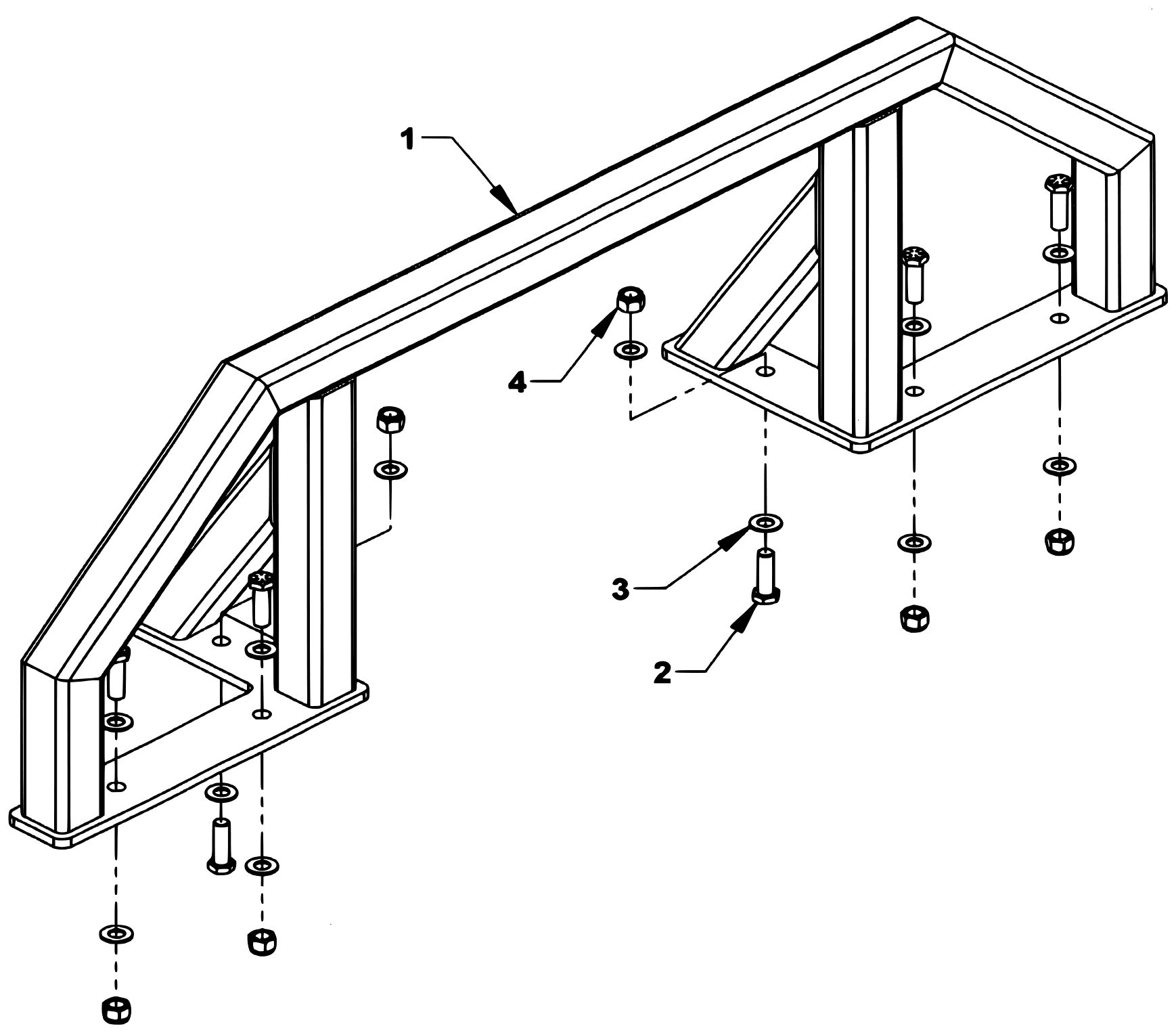 Chevron Series 20 LCG Gen 2 (2025 manual) Bolt-On Winch Guard (Optional) diagram