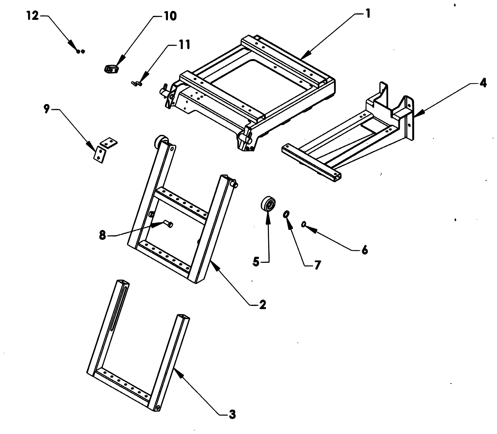 Chevron Series 20 LCG Gen 2 (2025 manual) Retractable Ladder diagram