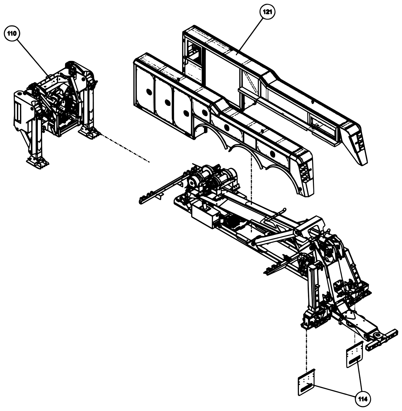 Century 9055XL / XP850 (2021 manual) 09011768, Basic Unit Assembly, 9055XL XP850 diagram (view 7 of 19)