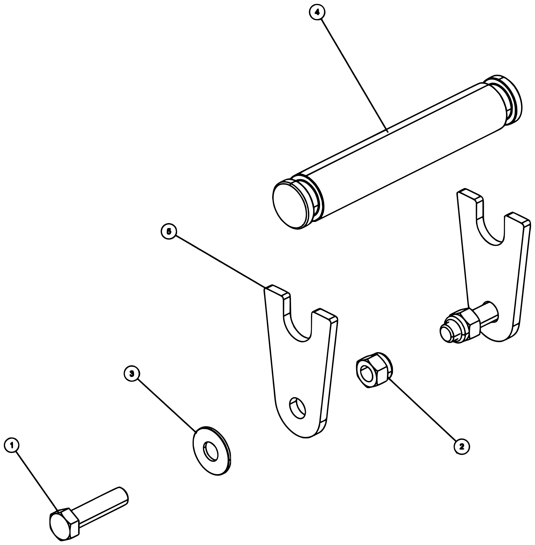 Century 9055XL / XP850 (2021 manual) 0911362, Fold Pin Assembly diagram