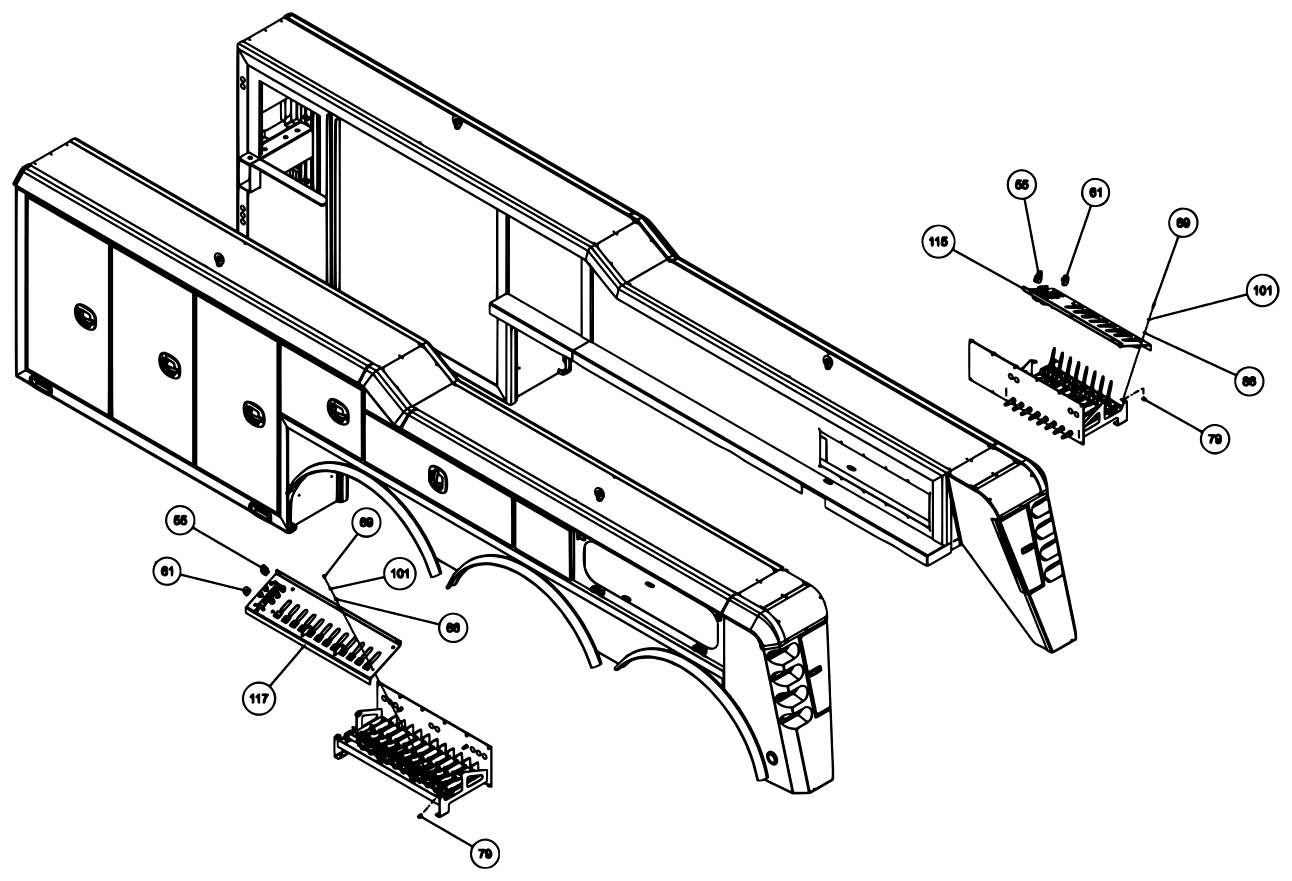 Century 9055XL / XP850 (2021 manual) 09011768, Basic Unit Assembly, 9055XL XP850 diagram (view 10 of 19)
