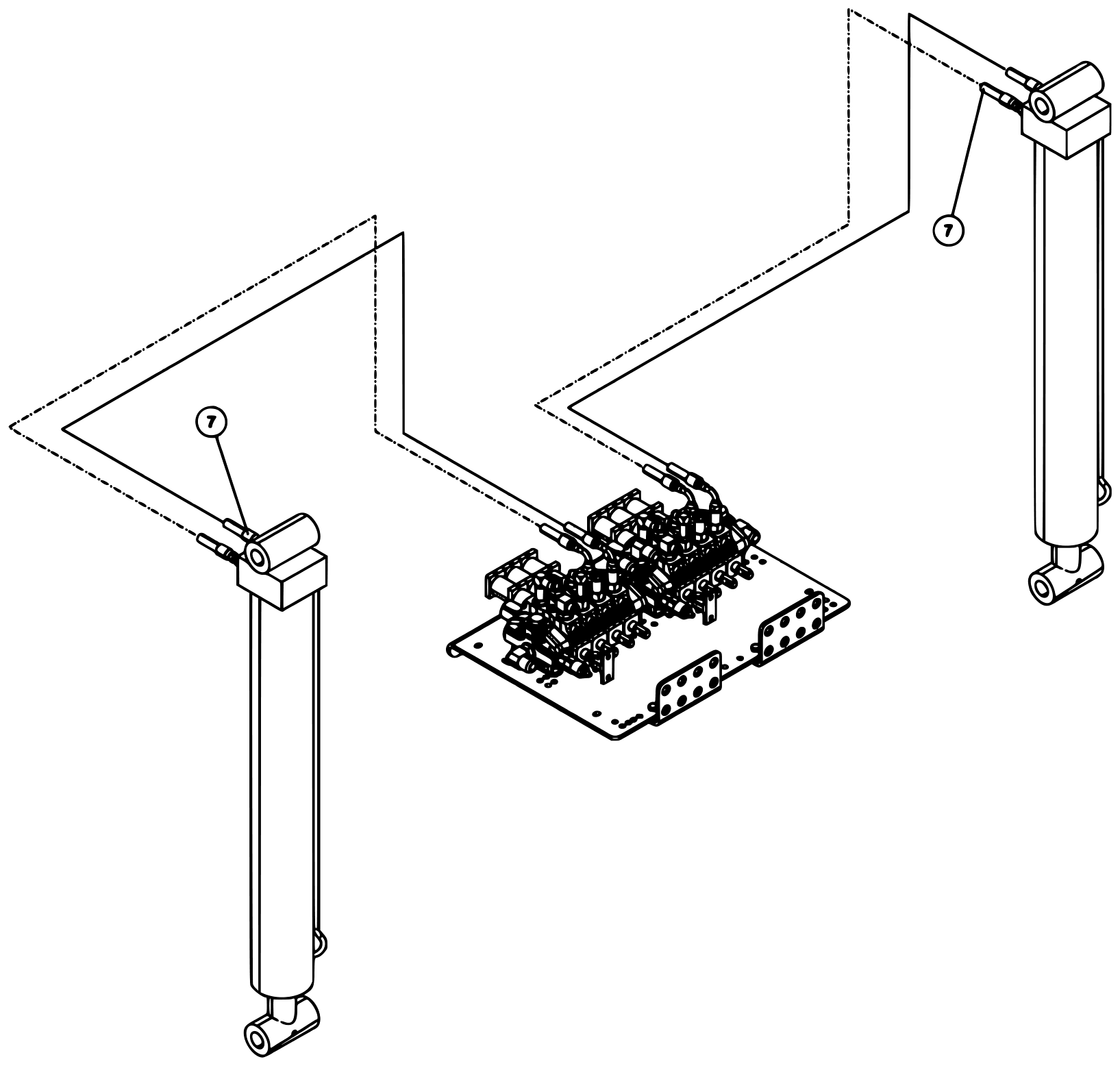 Century 9055XL / XP850 (2021 manual) 09006272, Sidewinder Assembly - 2SPEED Walvoil diagram (view 5 of 5)