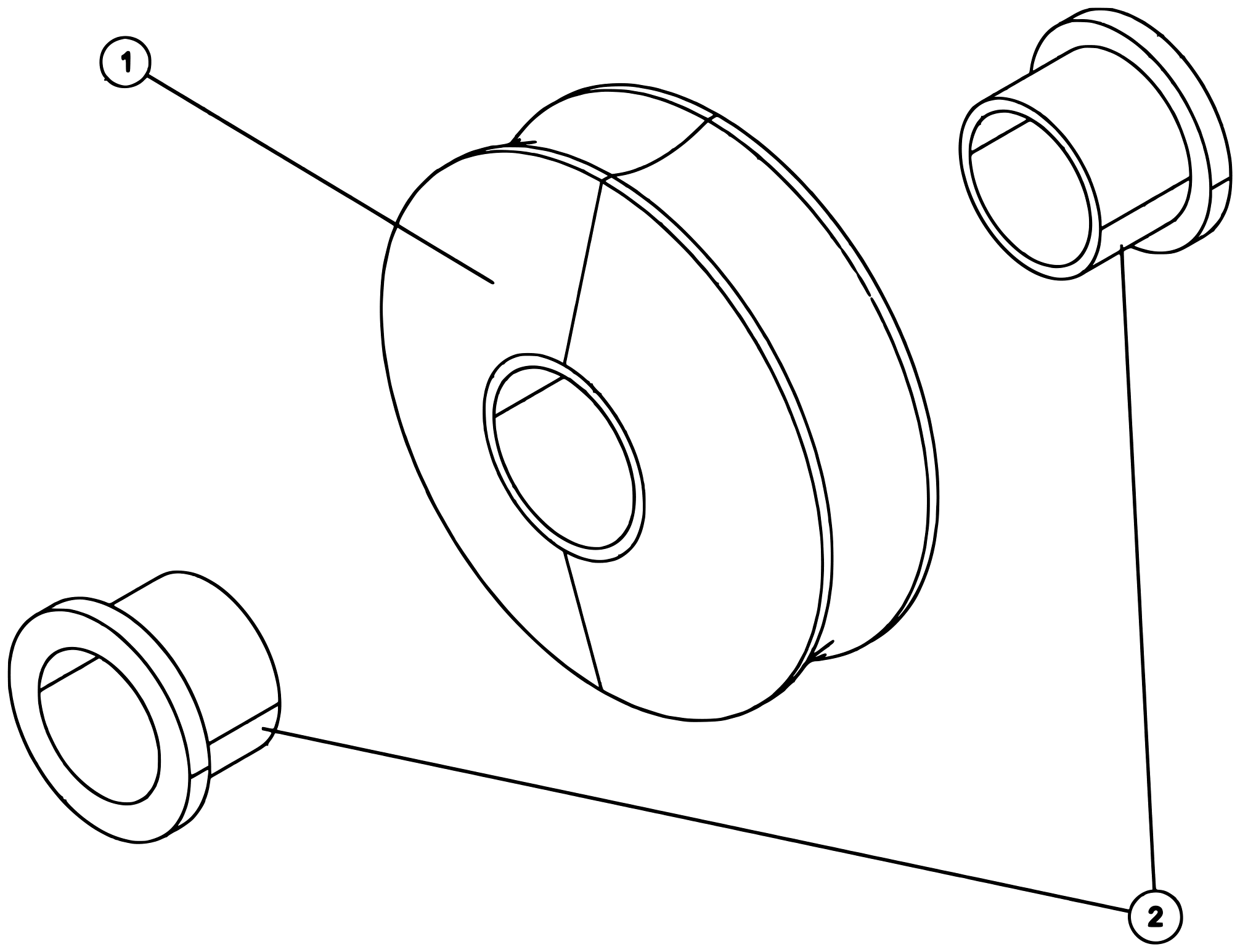 Century 9055XL / XP850 (2021 manual) 0908064, Tensioner Roller diagram