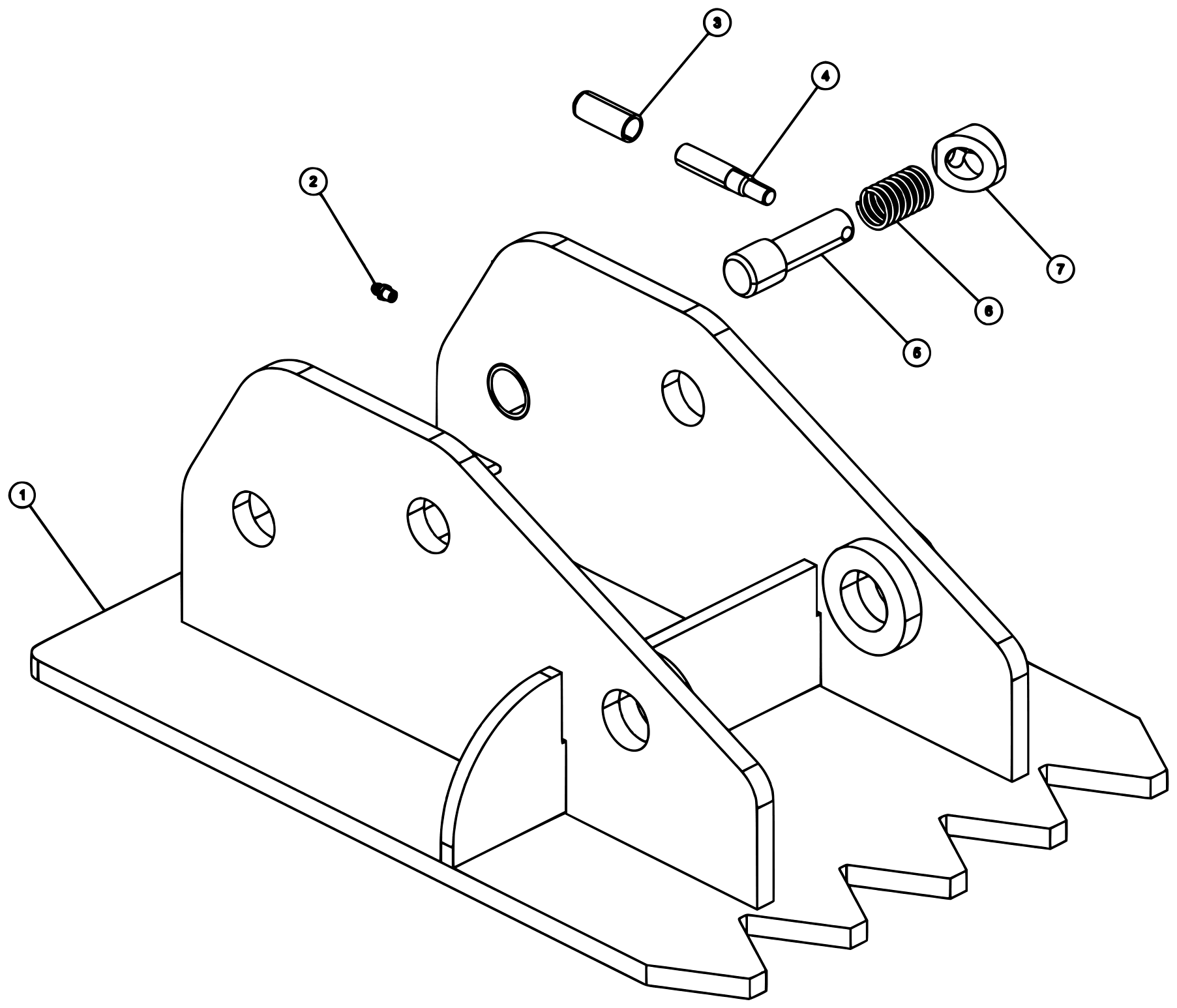 Century 9055XL / XP850 (2021 manual) 0908441, Foot Right Hand Assembly diagram