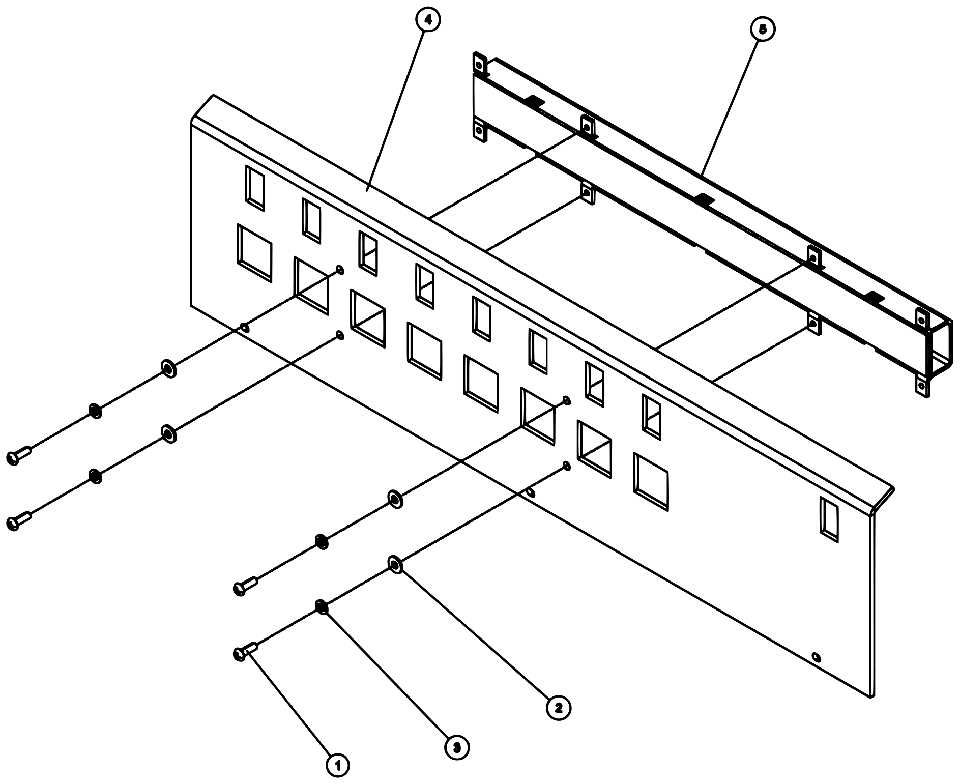 Century 9055XL / XP850 (2021 manual) 0908854, Illuminated Legend Right Hand Upper Assembly diagram