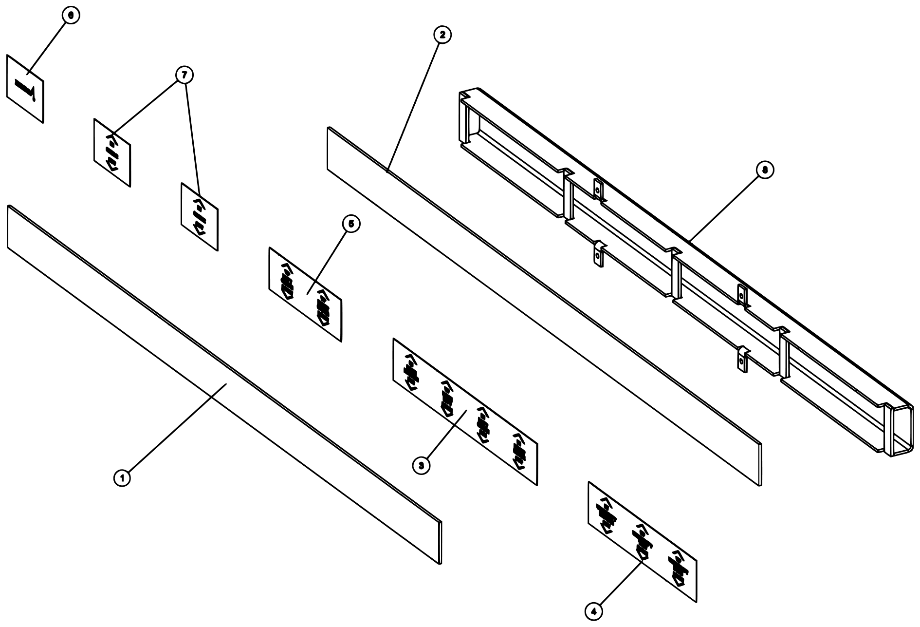 Century 9055XL / XP850 (2021 manual) 0910050, Illuminated Legend Assembly diagram