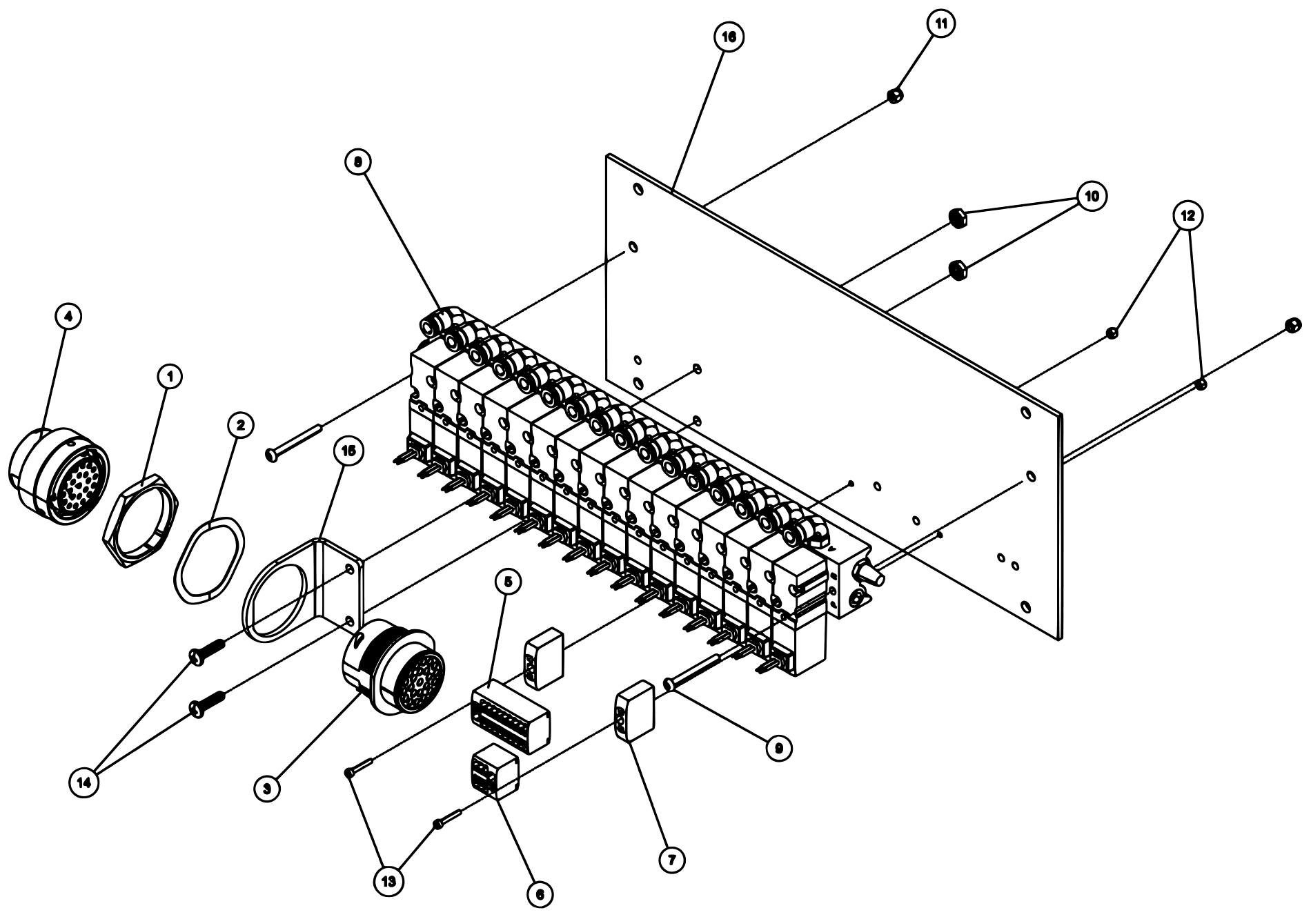 Century 9055XL / XP850 (2021 manual) 0910535, Manifold Assembly diagram