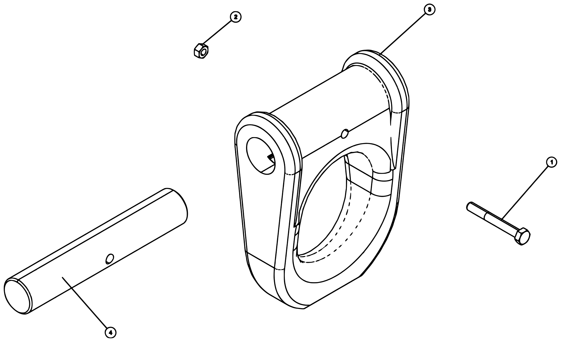 Century 9055XL / XP850 (2021 manual) 0908430, D-Ring, Boom Kit diagram