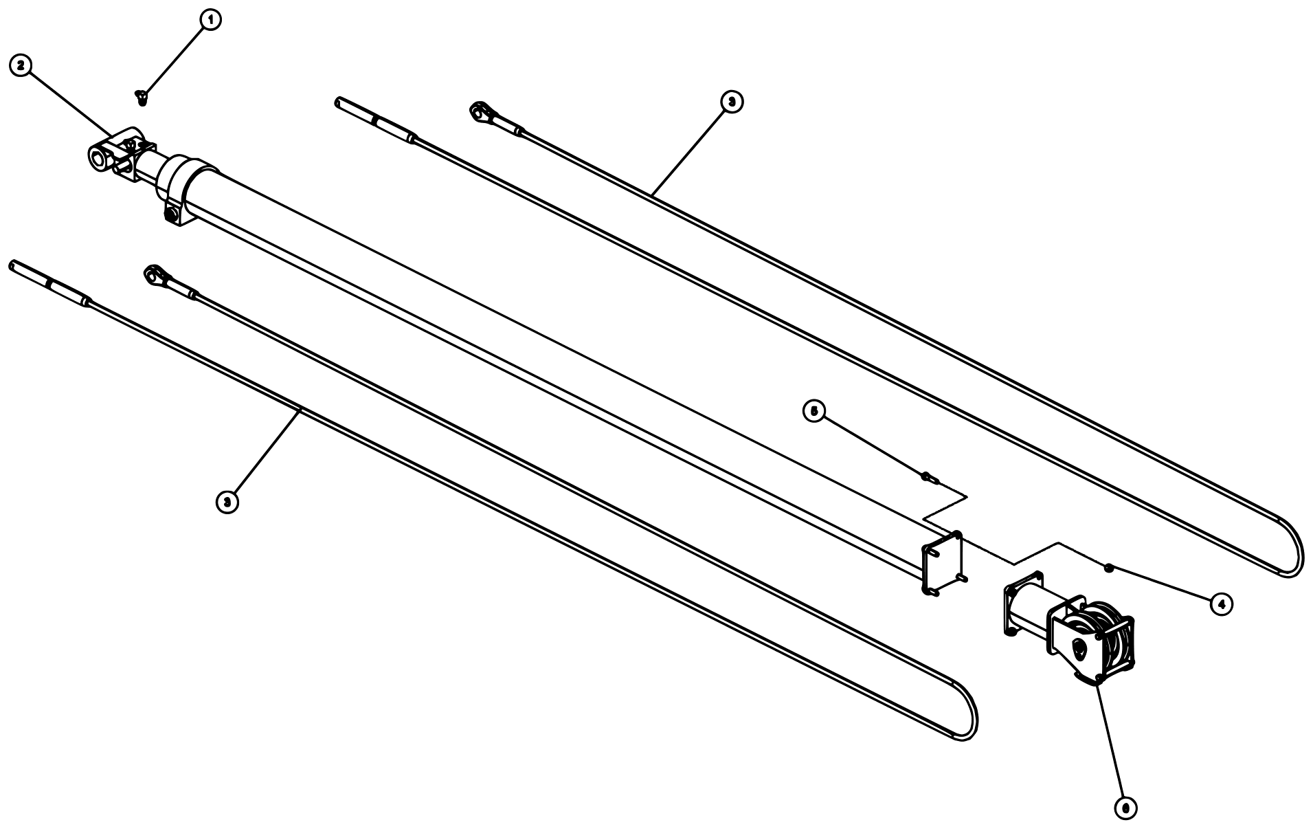 Century 9055XL / XP850 (2021 manual) 0912092, Boom Extend System 9055 diagram