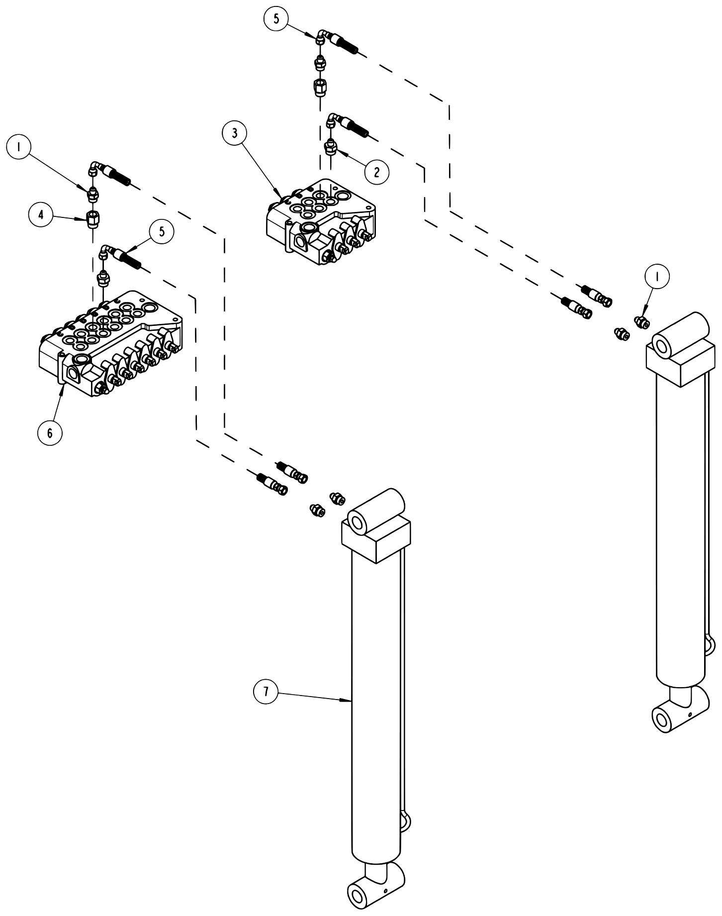 Century 9055 (2010 manual) Spade Hydraulics diagram