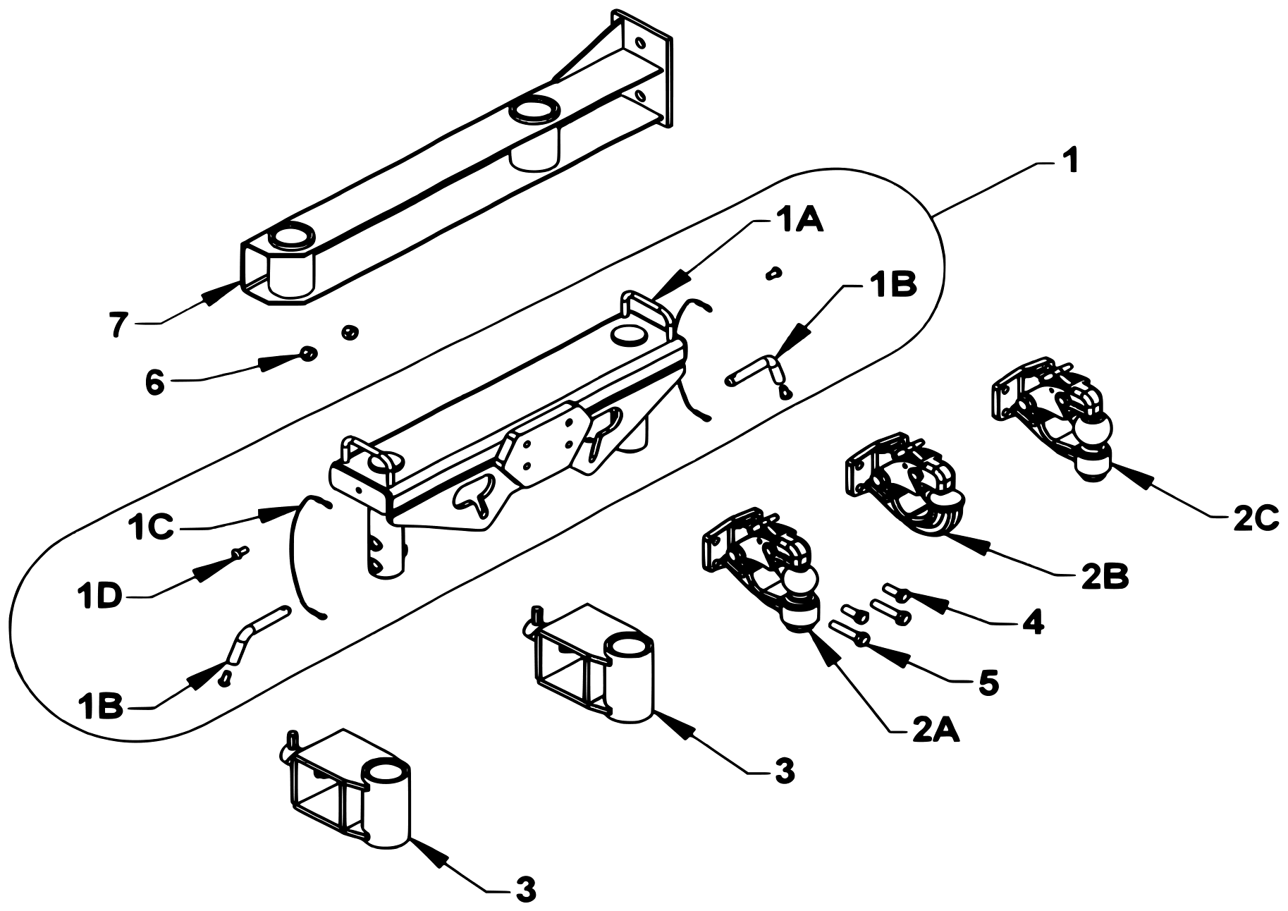 Vulcan Series 12 LCG Gen 2 (2025 manual) Pintle Attachment Group diagram