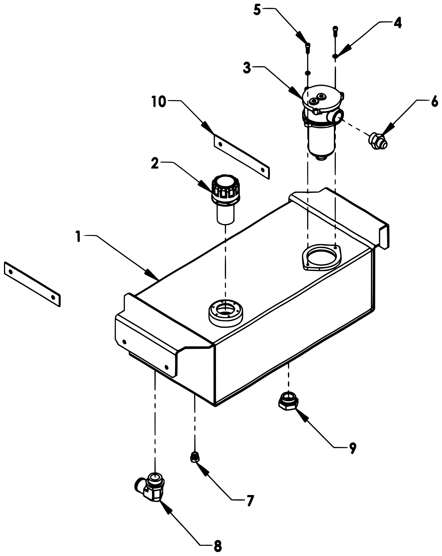 Chevron Series 12 Gen 2 LCG (2025 manual) 12 Gal. Inboard Oil Reservoir Group - 763100G diagram