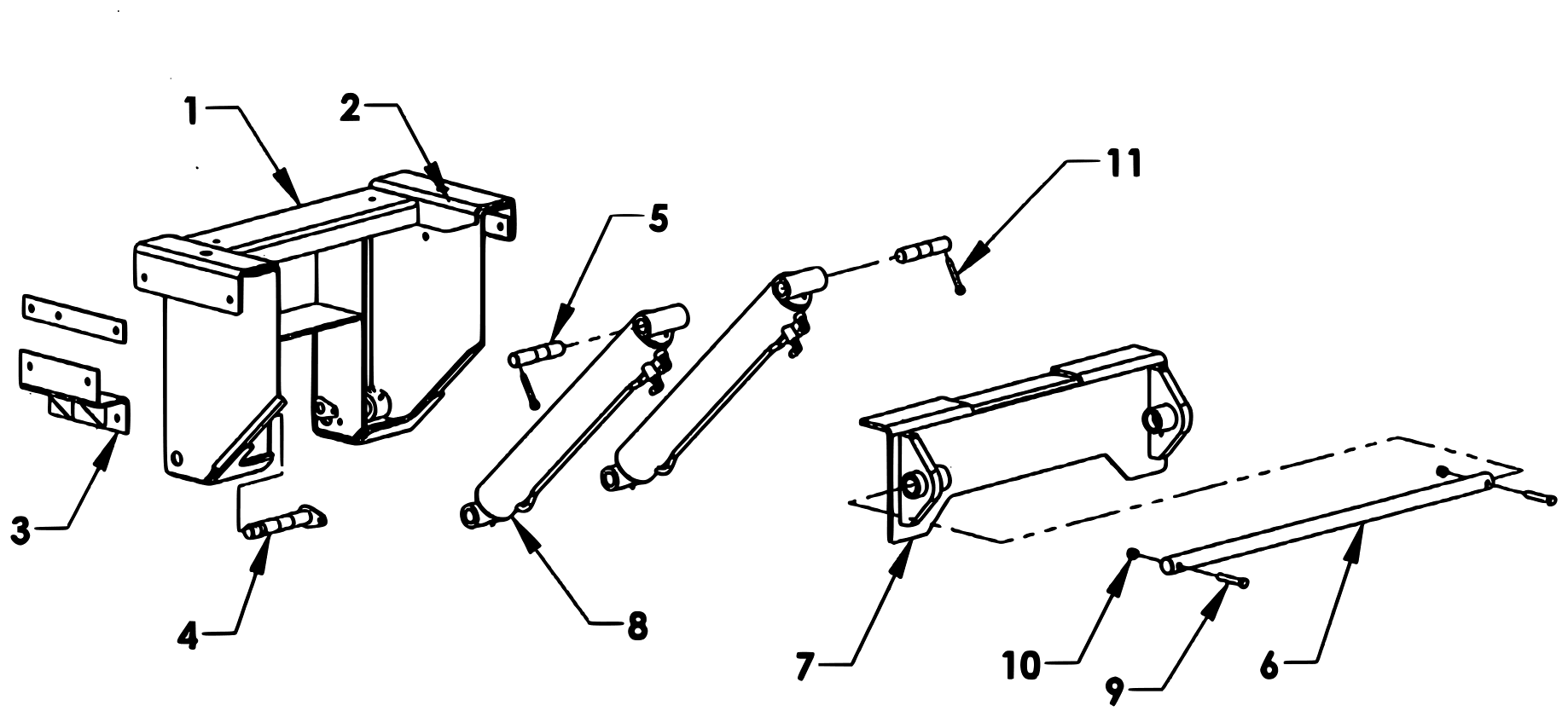 Chevron Series 16 LCG Gen 2 (2025 manual) 16 LCG Inboard Tilt Cylinders - Inboard Saddle diagram