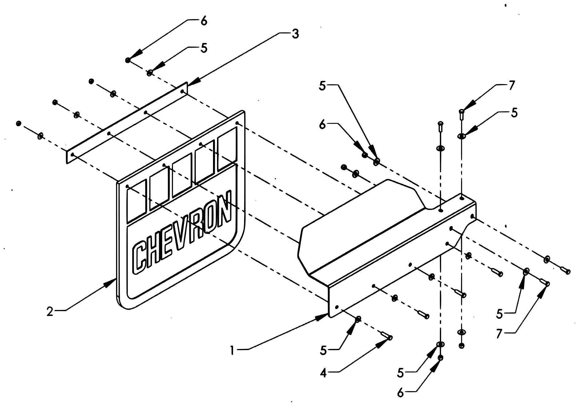 Chevron Series 16 LCG Gen 2 (2025 manual) Mudflap Components diagram