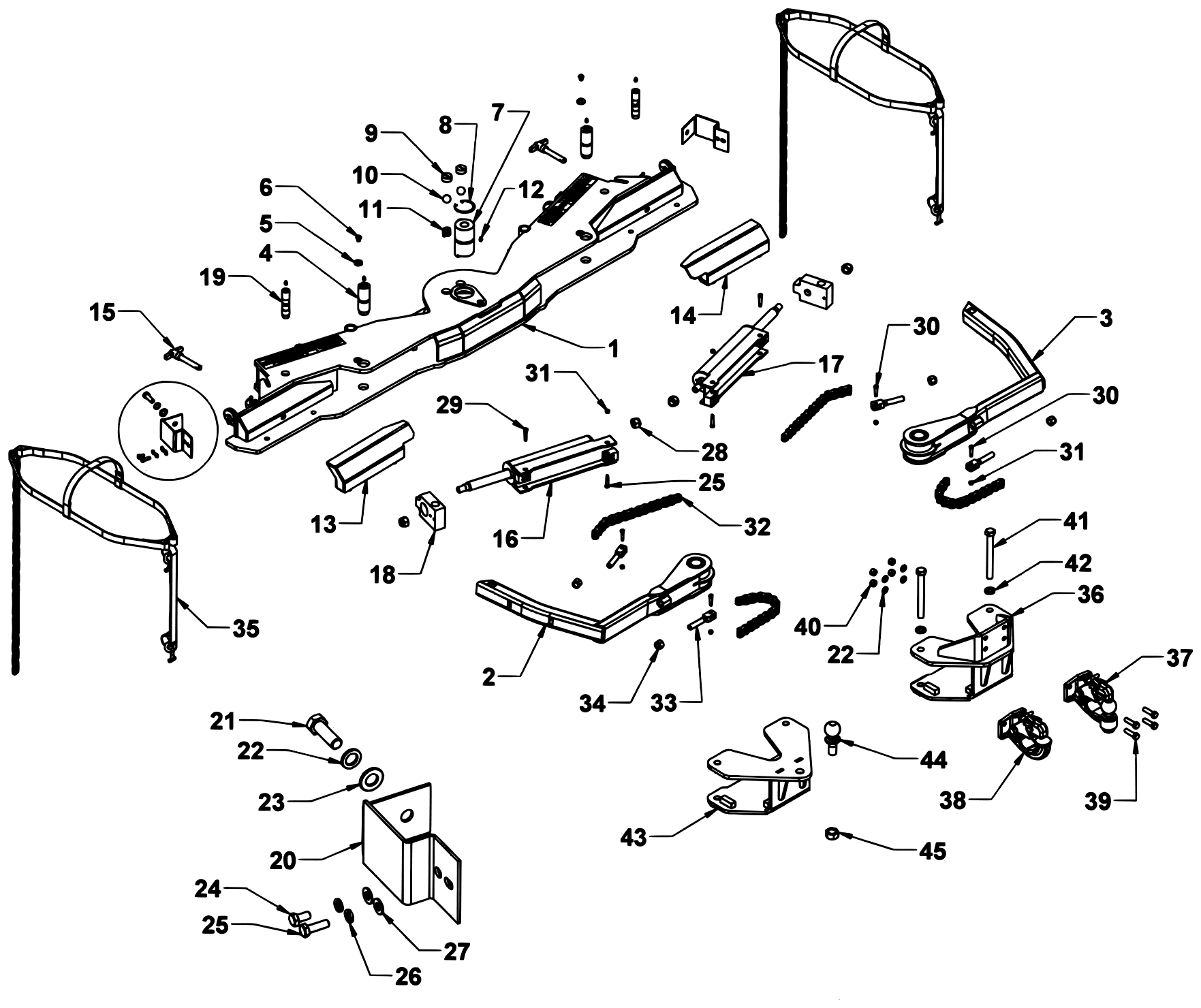 Vulcan Series 16 LCG Gen 2 (2025 manual) Autogrip II Components diagram