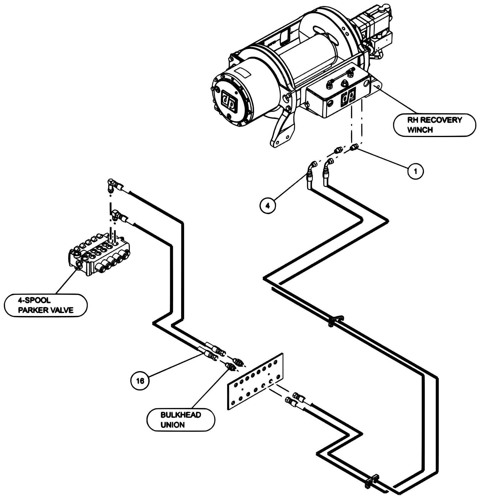 Century 7035 Standard Jack Leg (2026 manual) Bua - 7035 2SP Less Underlift, Tower & Legs (0911878) diagram (view 5 of 11)