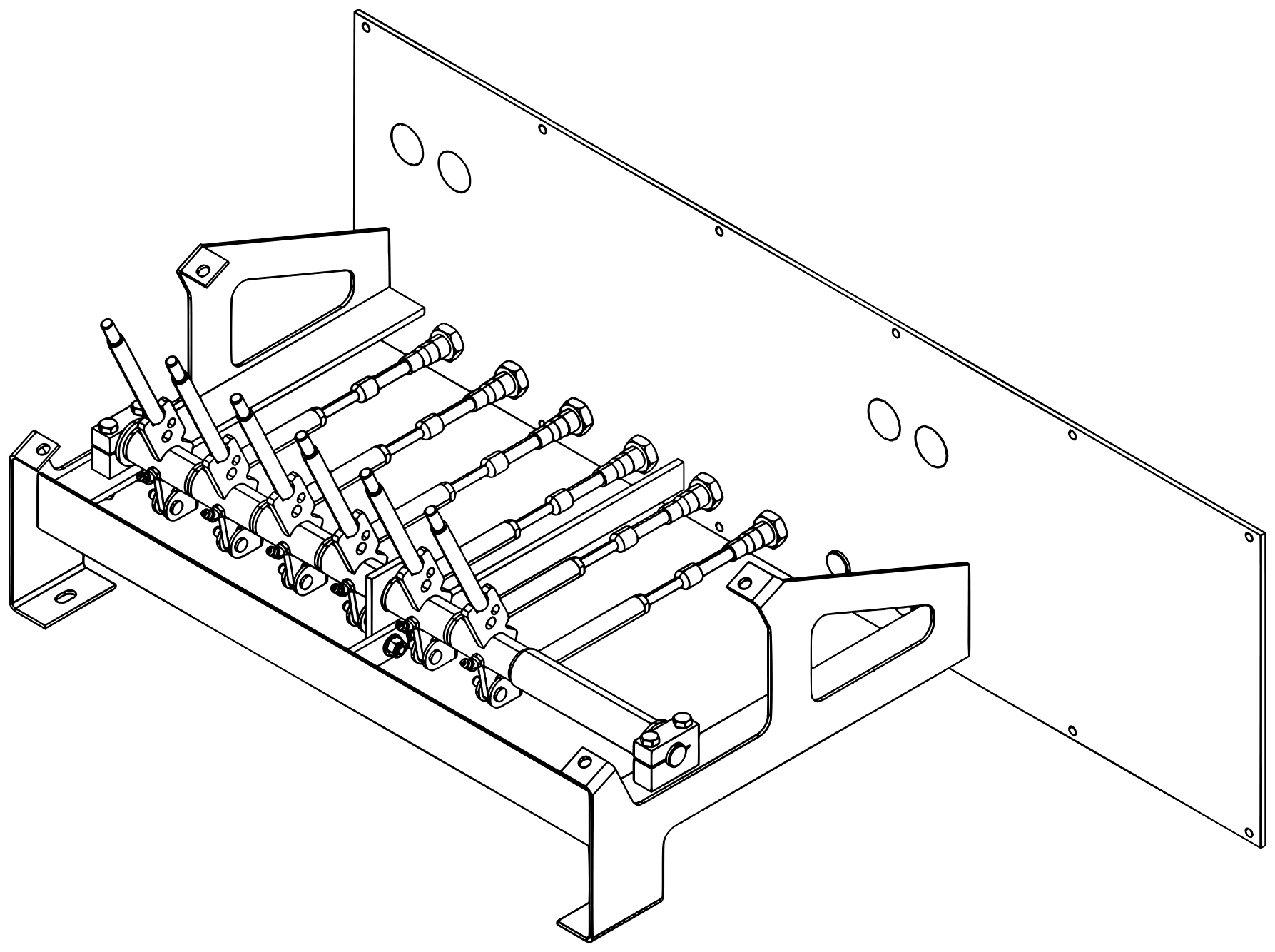 Century 7035 Standard Jack Leg (2026 manual) Control Handle Assembly - 6 Handle (0907289) diagram (view 1 of 4)