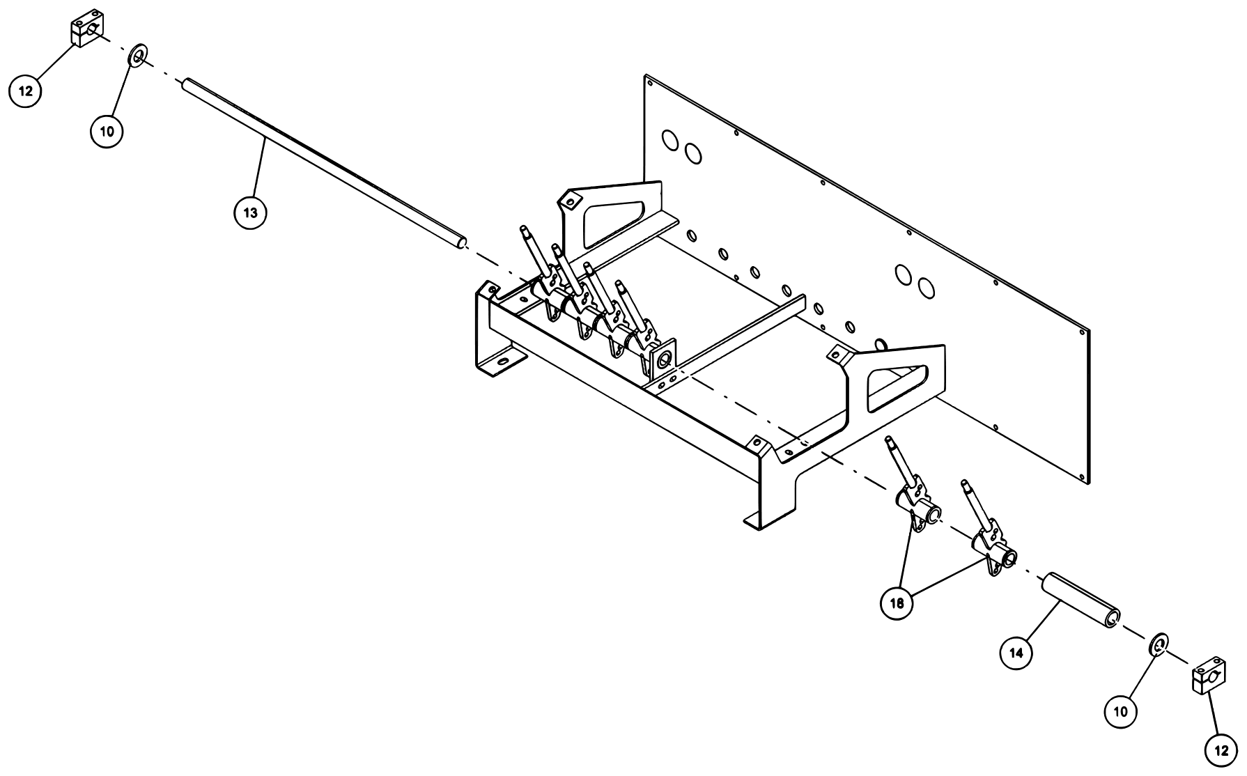 Century 7035 Standard Jack Leg (2026 manual) Control Handle Assembly - 6 Handle (0907289) diagram (view 3 of 4)
