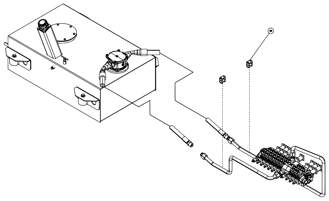 Vulcan V-70 2-Winch (2023 manual) 0912015, Subframe Assembly V70-100 Std Winch diagram (view 15 of 17)
