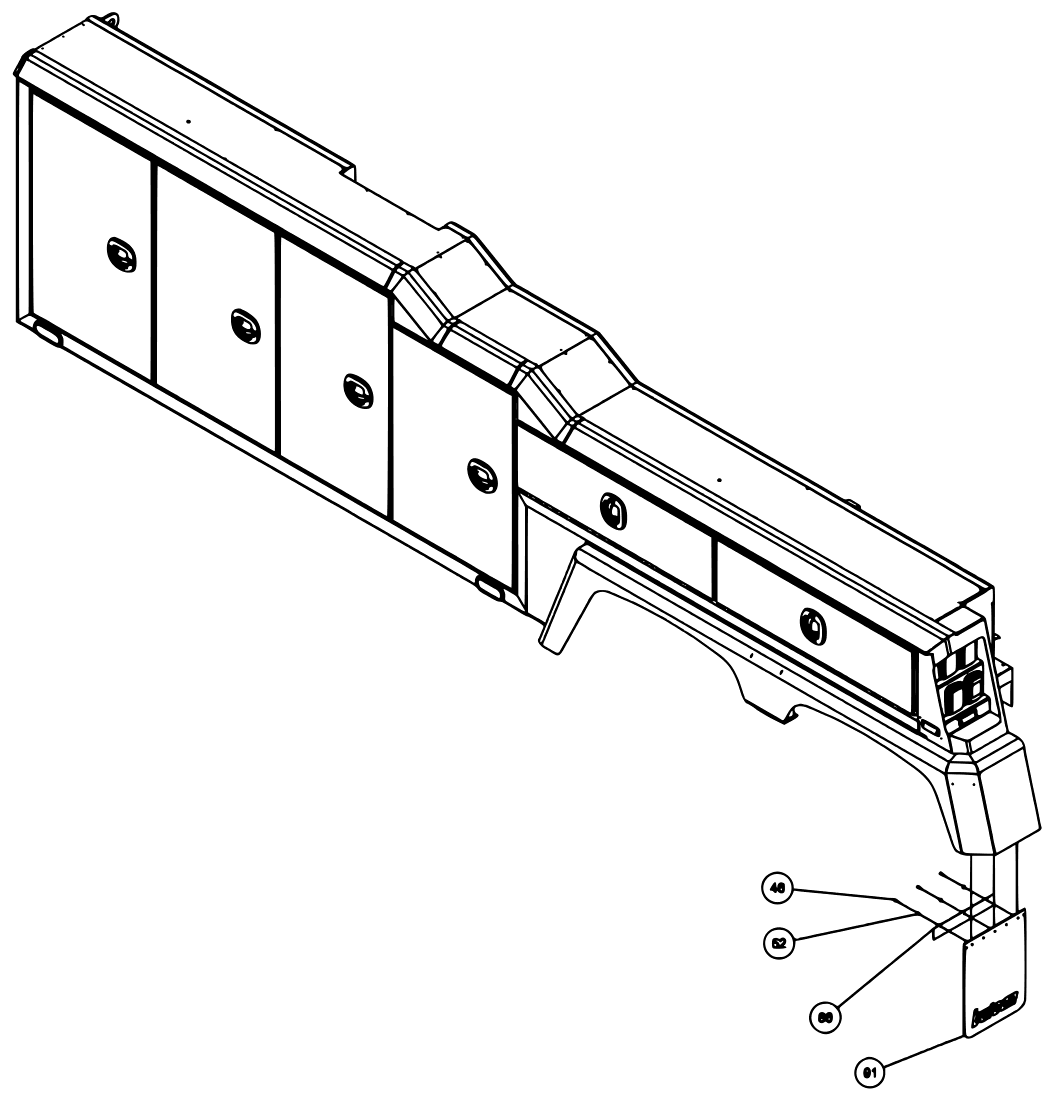 Vulcan V-70 2-Winch (2023 manual) 09008490, Bua V70 2-Winch Rear Outrigger diagram (view 13 of 23)