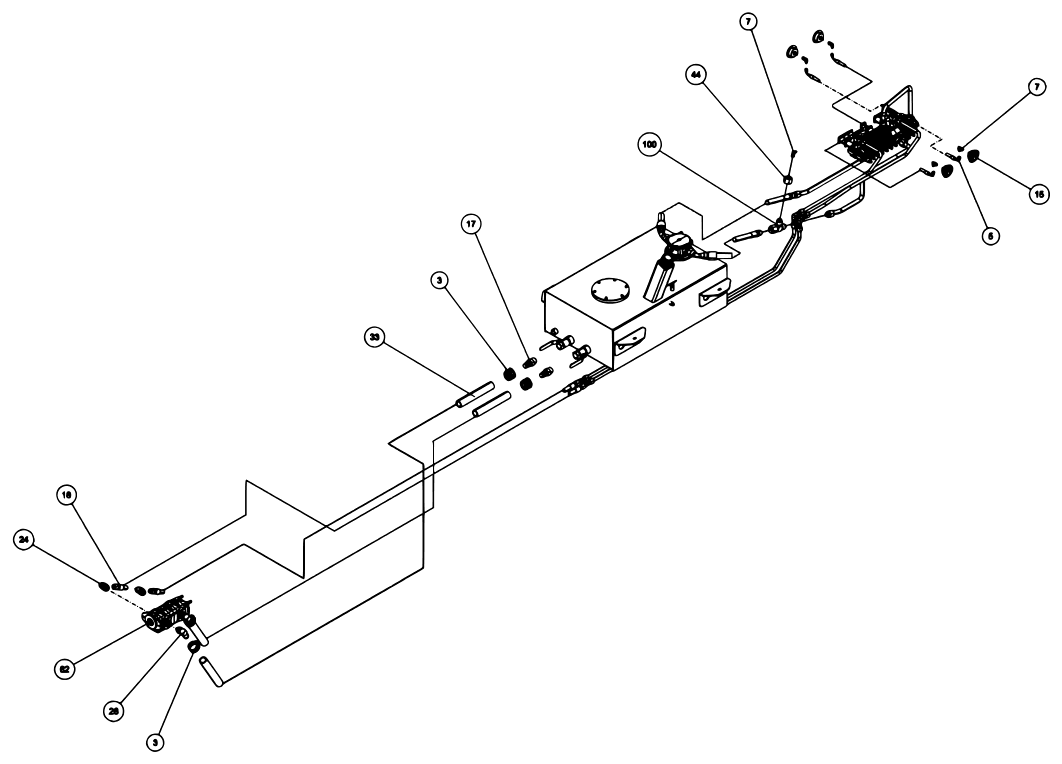 Vulcan V-70 2-Winch (2023 manual) 09008490, Bua V70 2-Winch Rear Outrigger diagram (view 14 of 23)