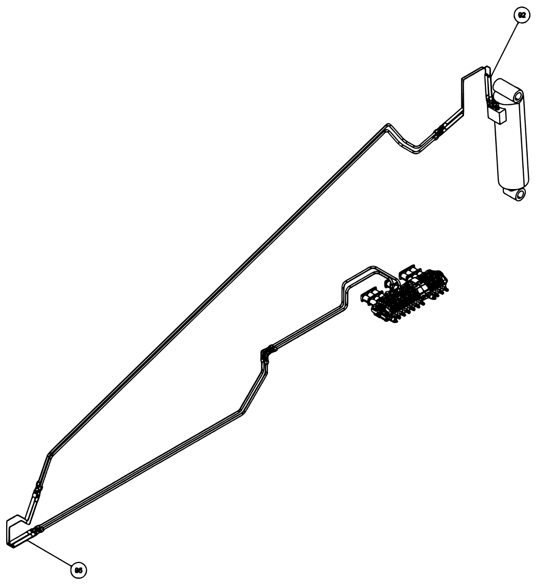 Vulcan V-70 2-Winch (2023 manual) 09008490, Bua V70 2-Winch Rear Outrigger diagram (view 21 of 23)
