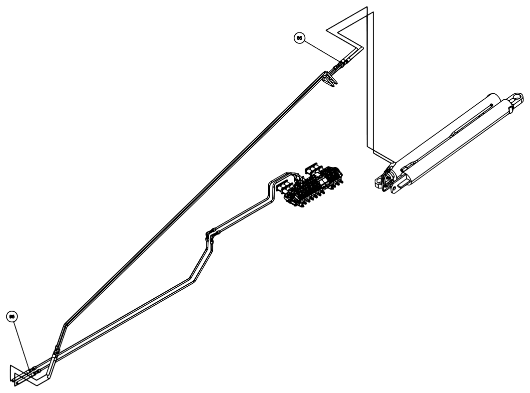 Vulcan V-70 2-Winch (2023 manual) 09008490, Bua V70 2-Winch Rear Outrigger diagram (view 22 of 23)