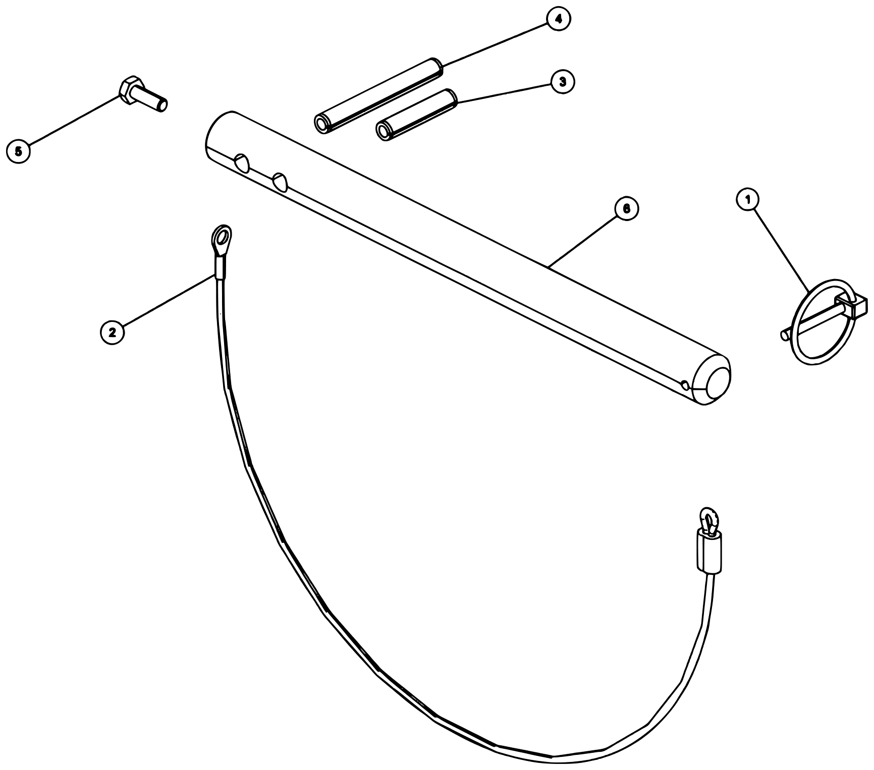 Vulcan V-70 2-Winch (2023 manual) 0911122, Pin Assembly - Pad Lock diagram