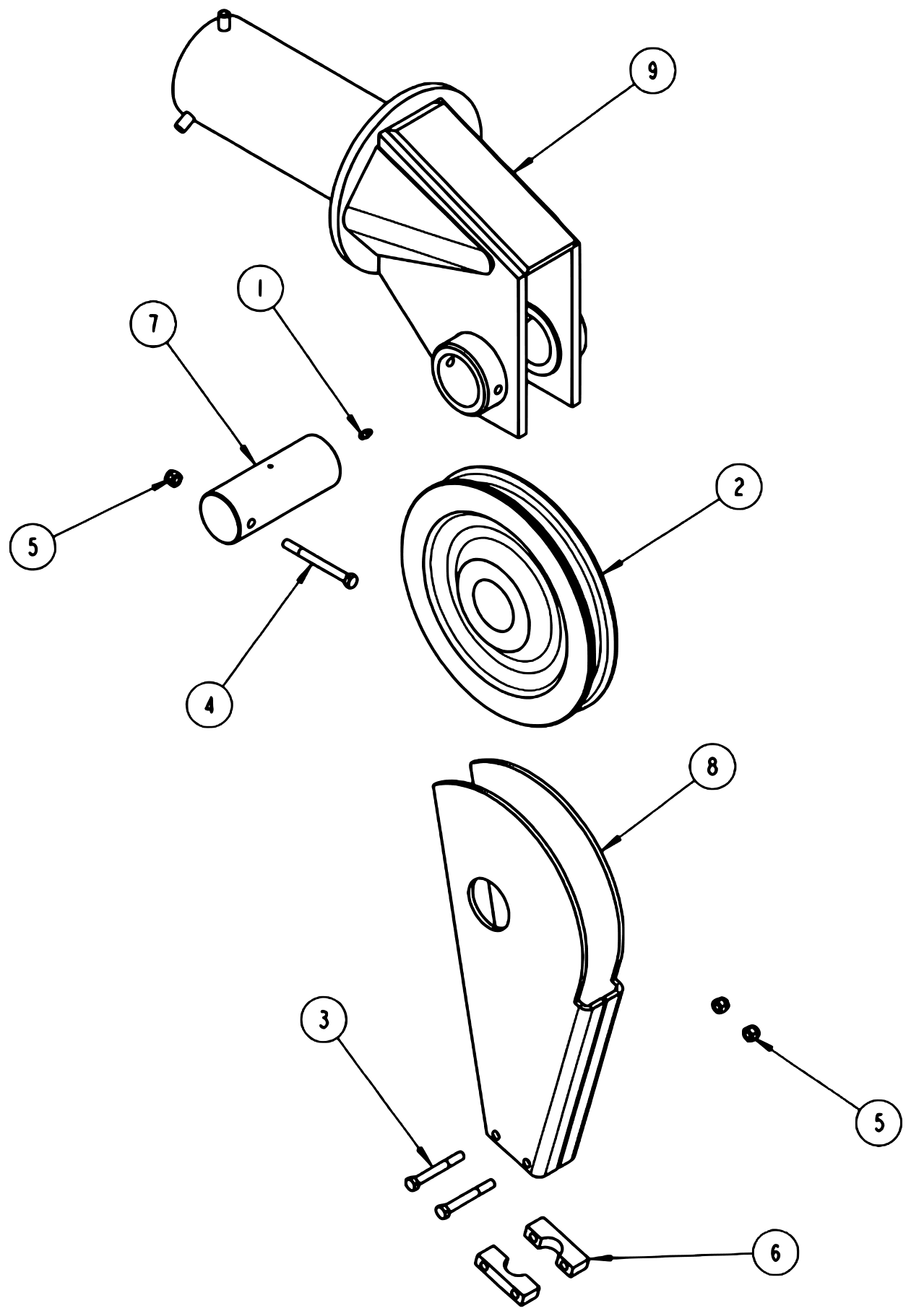 Vulcan V-100 (2013 manual) Boom Swivel Assembly diagram