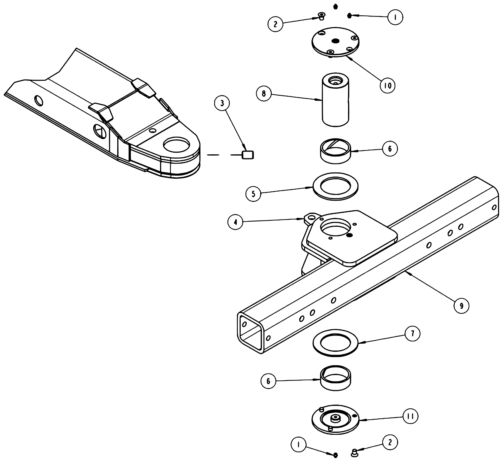 Vulcan V-100 (2013 manual) Crossbar Assembly diagram