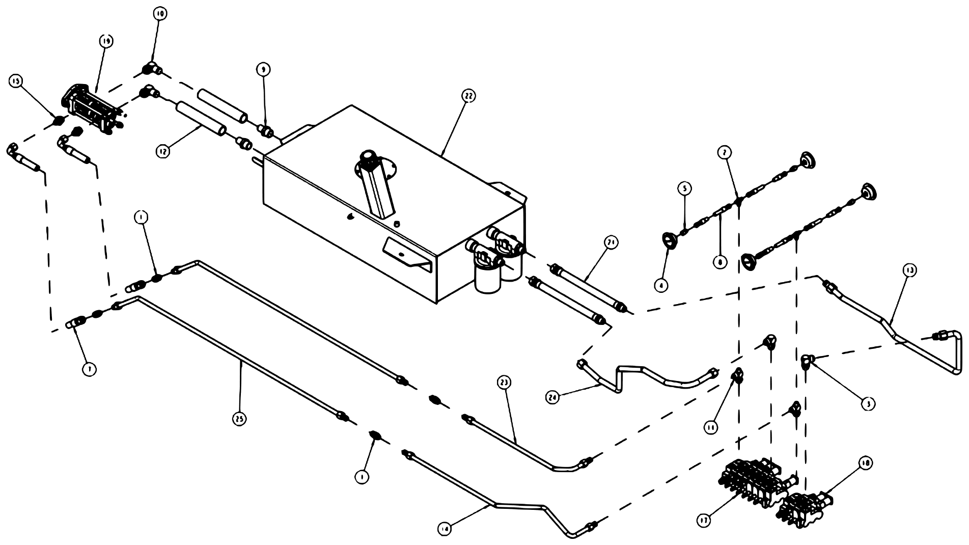 Vulcan V-100 (2013 manual) Subframe Hydraulics diagram