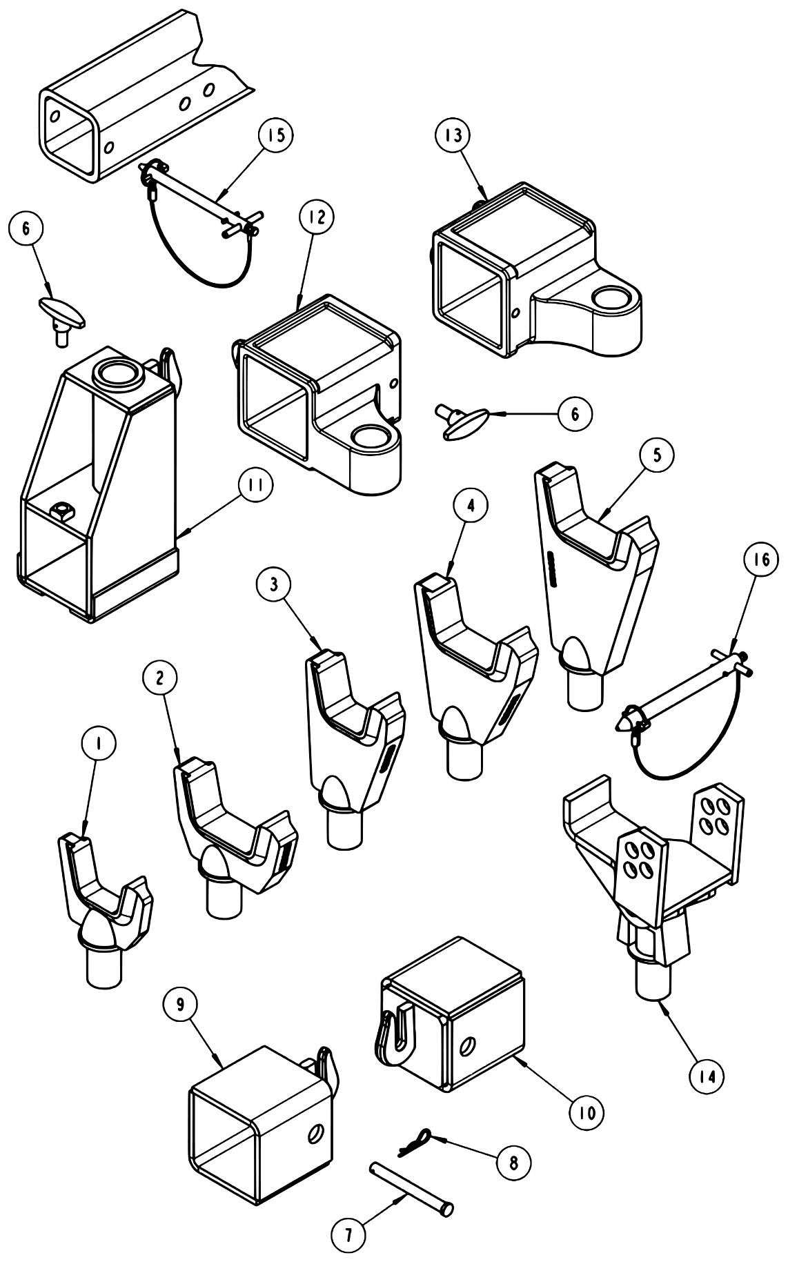 Vulcan V-100 (2013 manual) Lift Adapters diagram