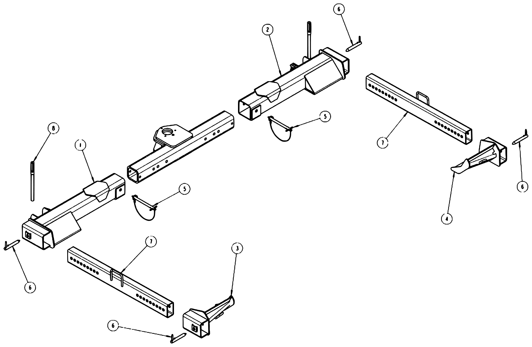 Vulcan V-100 (2013 manual) 5X5 Bus Lift Assembly diagram