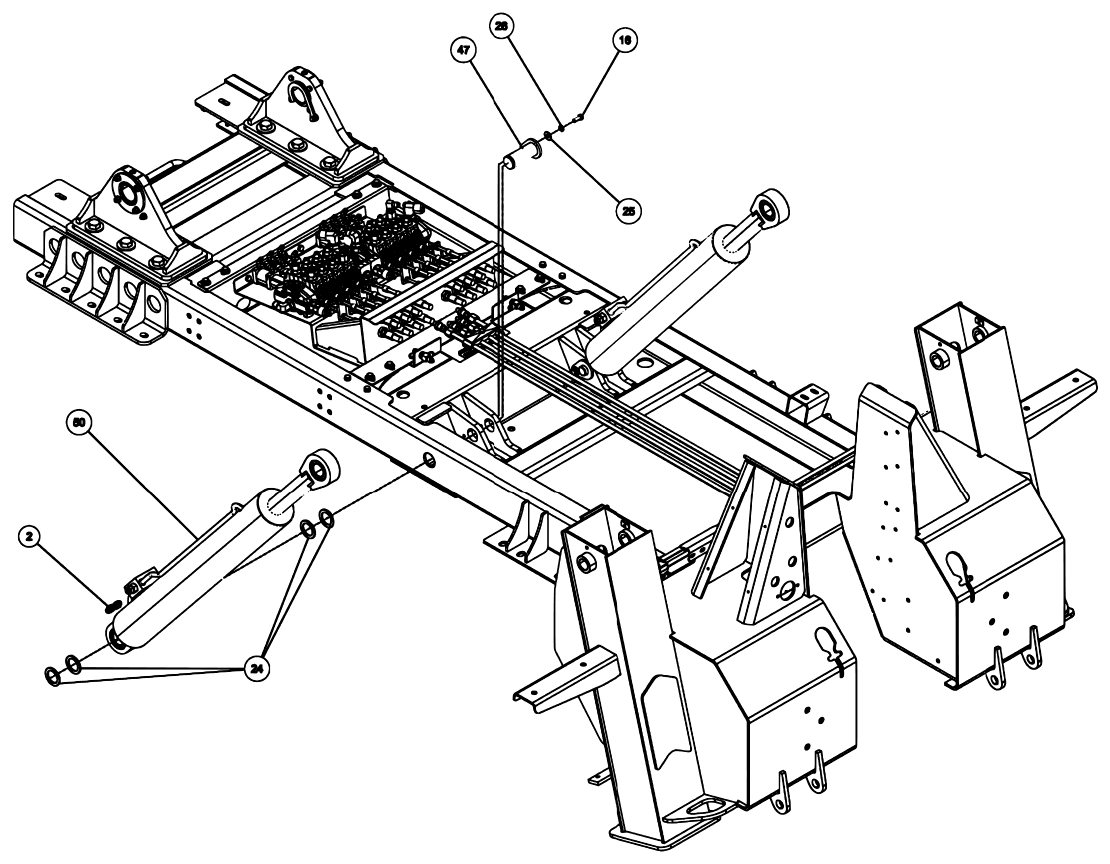 Century 3212 Gen 2 (2020 manual) 0911729, 3212/V30 Long Tower Subframe Assembly – View 1 of 10 diagram (view 4 of 10)