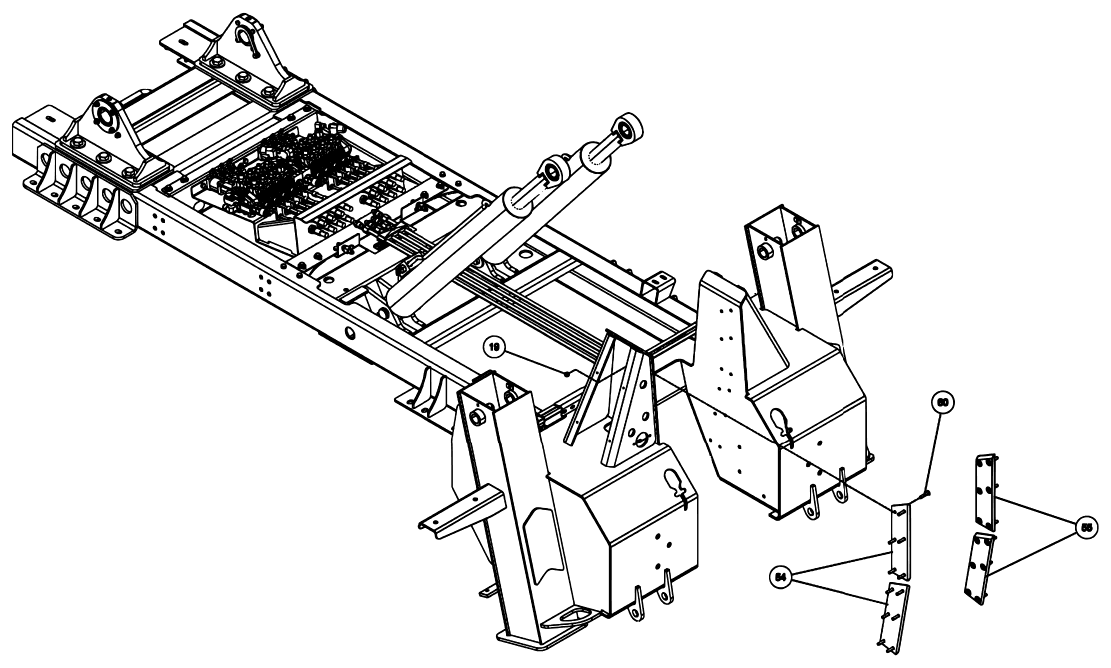 Century 3212 Gen 2 (2020 manual) 0911729, 3212/V30 Long Tower Subframe Assembly – View 1 of 10 diagram (view 5 of 10)