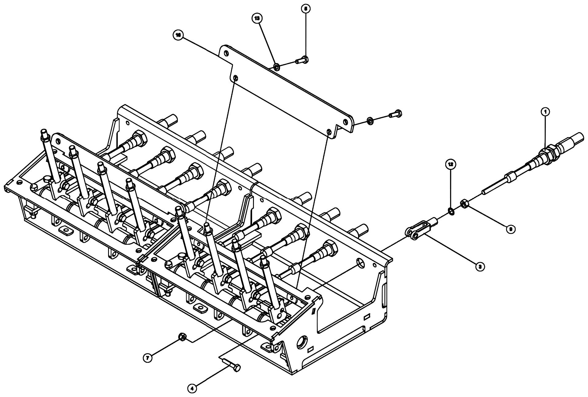Century 3212 Gen 2 (2020 manual) 0911708, LH Control 3212/V30 – View 1 of 2 diagram (view 2 of 2)