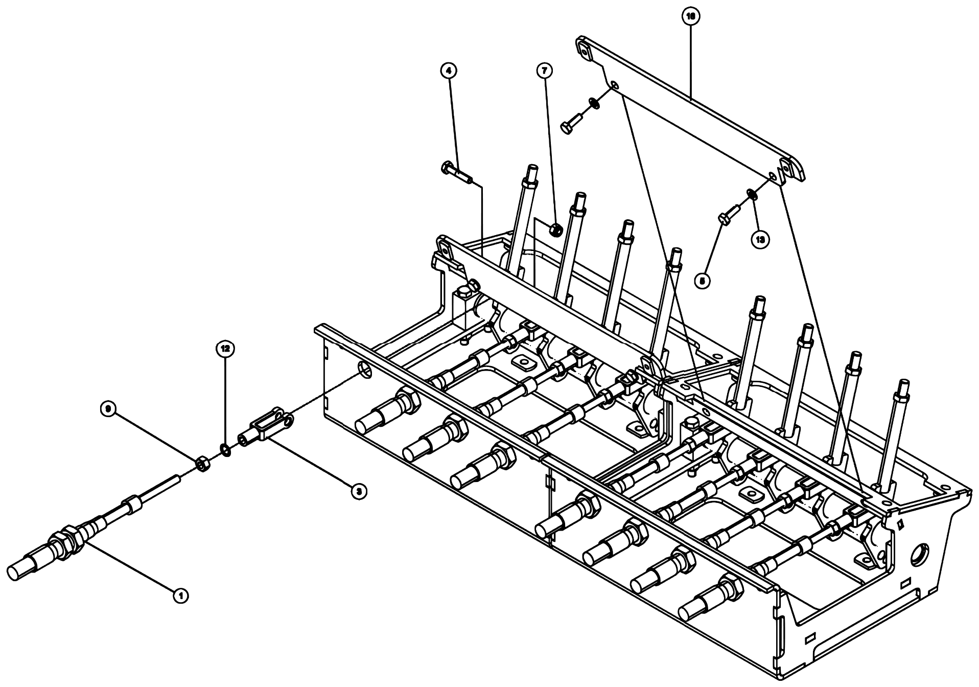 Century 3212 Gen 2 (2020 manual) 0911709, RH Control 3212/V30 – View 1 of 2 diagram (view 2 of 2)