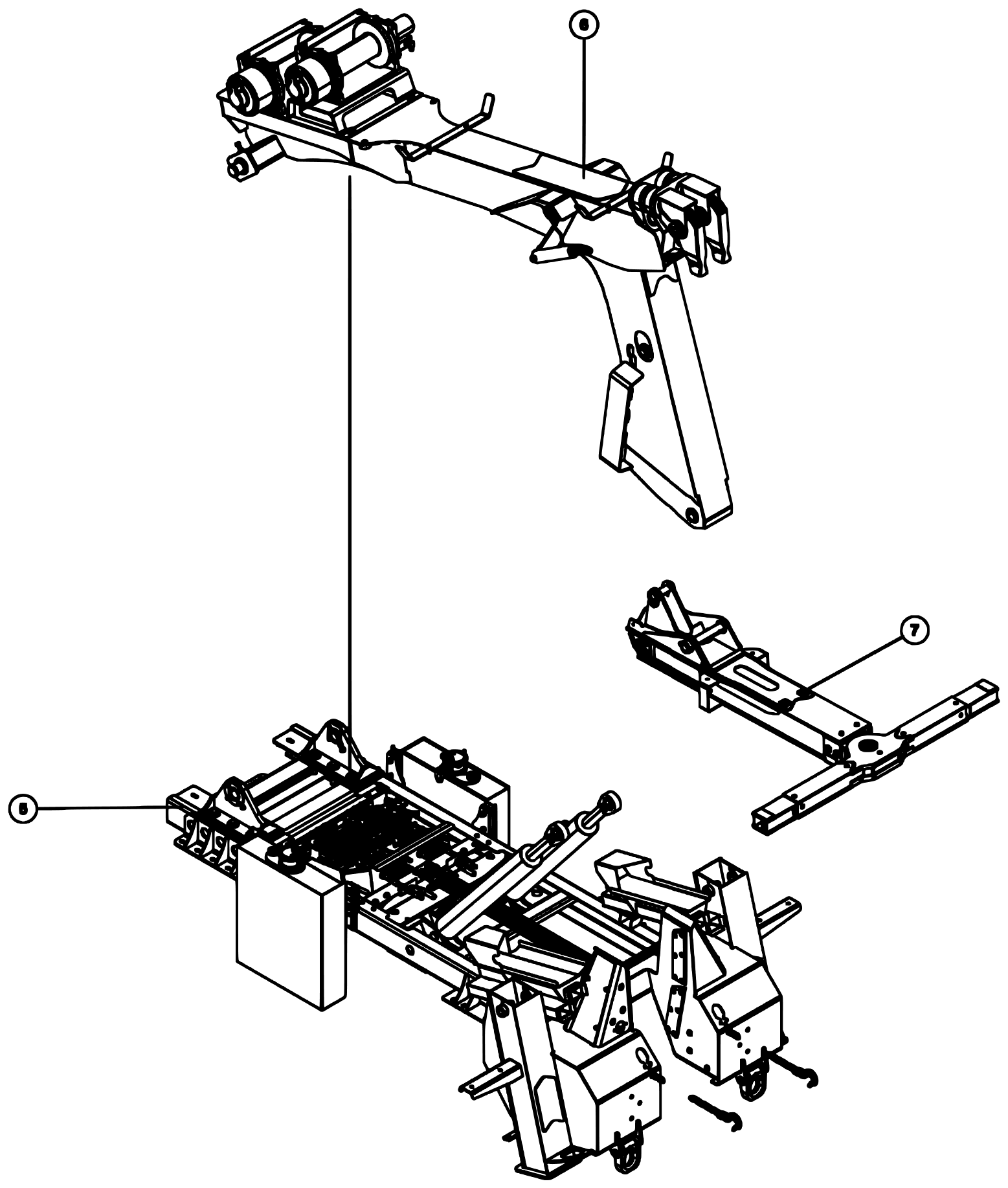 Century 3212 Gen 2 (2020 manual) 0911728, 3212/V30 Long Tower Center Section – View 1 of 5 diagram (view 1 of 5)