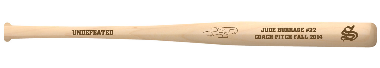 Personalized Team and Player Name Mini Baseball Bat | Engraved Baseball Bats by Chalktalk Sports