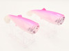 Canal Shad Replacement Tail 6" Pink Squid (5oz Shad Size) 2 Tails