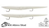 Lunker City Rigged Sluggo Albino Shad Pearl White 12" 2 Tails 