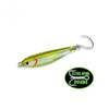 Fat Cow Lures Fat Minnow Epoxy Resin Jig 3.5 Inch 2 Ounce Olive Green
