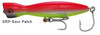 Super Strike Lures Little Neck Popper in White 5.25 inch 1.5 oz floating topwater surf plug Sour Patch
