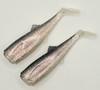 Canal Tackle® 6" 5.5oz Canal Shad Replacement Paddle Tails (2 Tails) Silver Herring