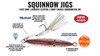 Hogy Lures Squinnow Jig 4.5 Inch 4.5 Ounce Green Mack Glow