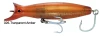 Super Strike Little Neck Swimmer bottle plug fishing lure for striped bass surfcasting at Canal Bait and Tackle Transparent amber
