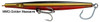Super Strike Super "N" Fish 6 inch 2 3/8oz Sinking Needlefish surf plug with black eyes, treble hooks, and through-wire construction for striped bass fishing Golden Massacre